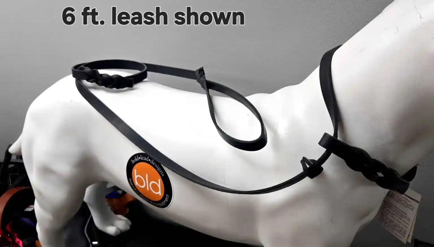 The Airport Lead™ -- a metal-free leather leash and collar combo for travel