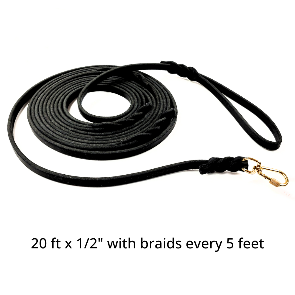 Leather Tracking Lead - Custom Made