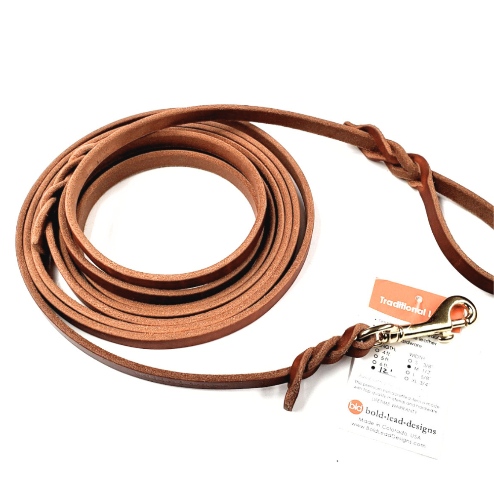 Leather Tracking Lead - Custom Made