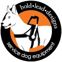 Sticker: Service Dog GSD (2 in square)