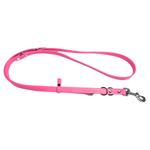 Bright Pink Brahma 8-Way Lead in XL 3/4" width, 6 ft length on white background