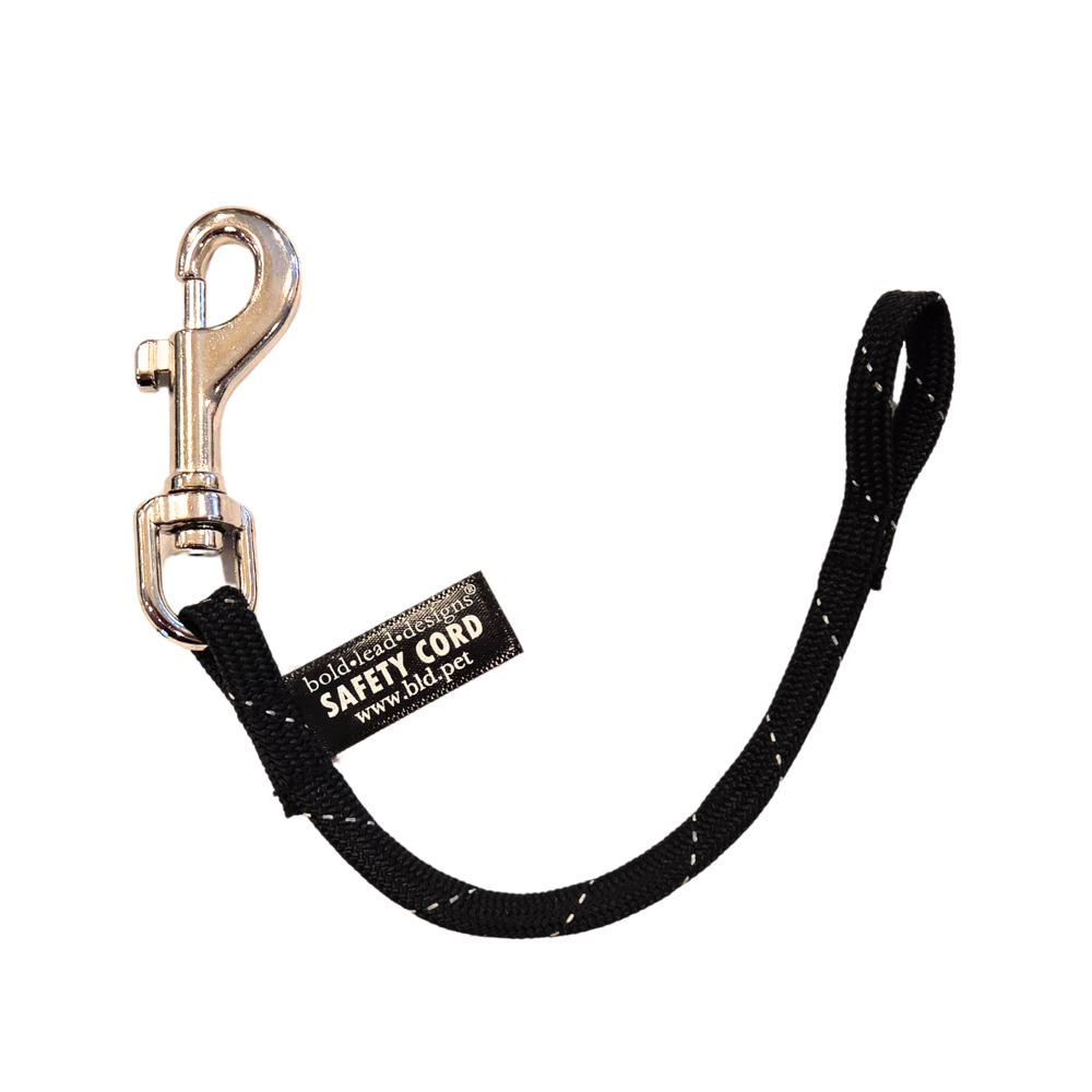 reflective black safety cordon white background