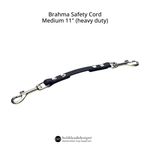Brahma Safety Cord Medium 11" with metal clasp on a white background