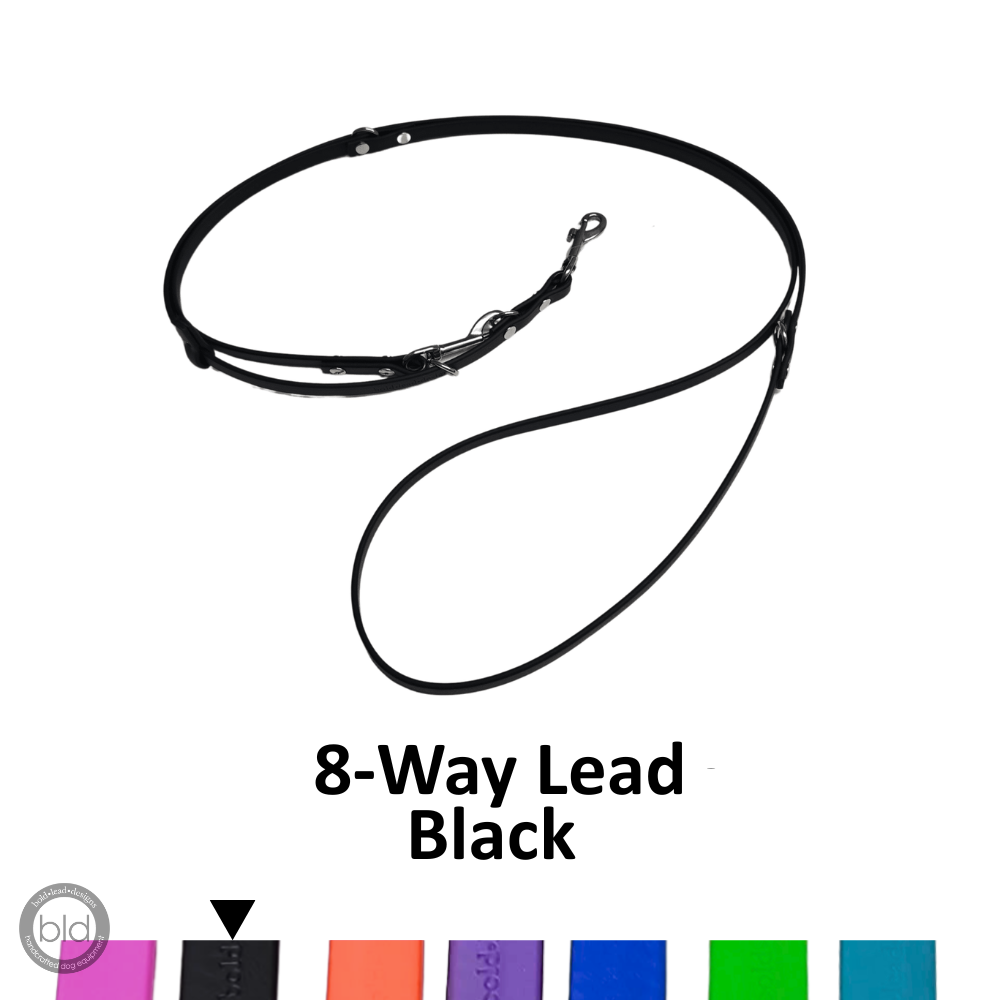 The 8-Way Lead™ - in vegan Brahma material (6 or 8 feet long)