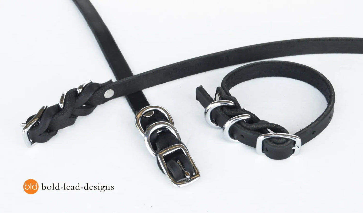 Leather Dainty Dog Collar - Small Breeds