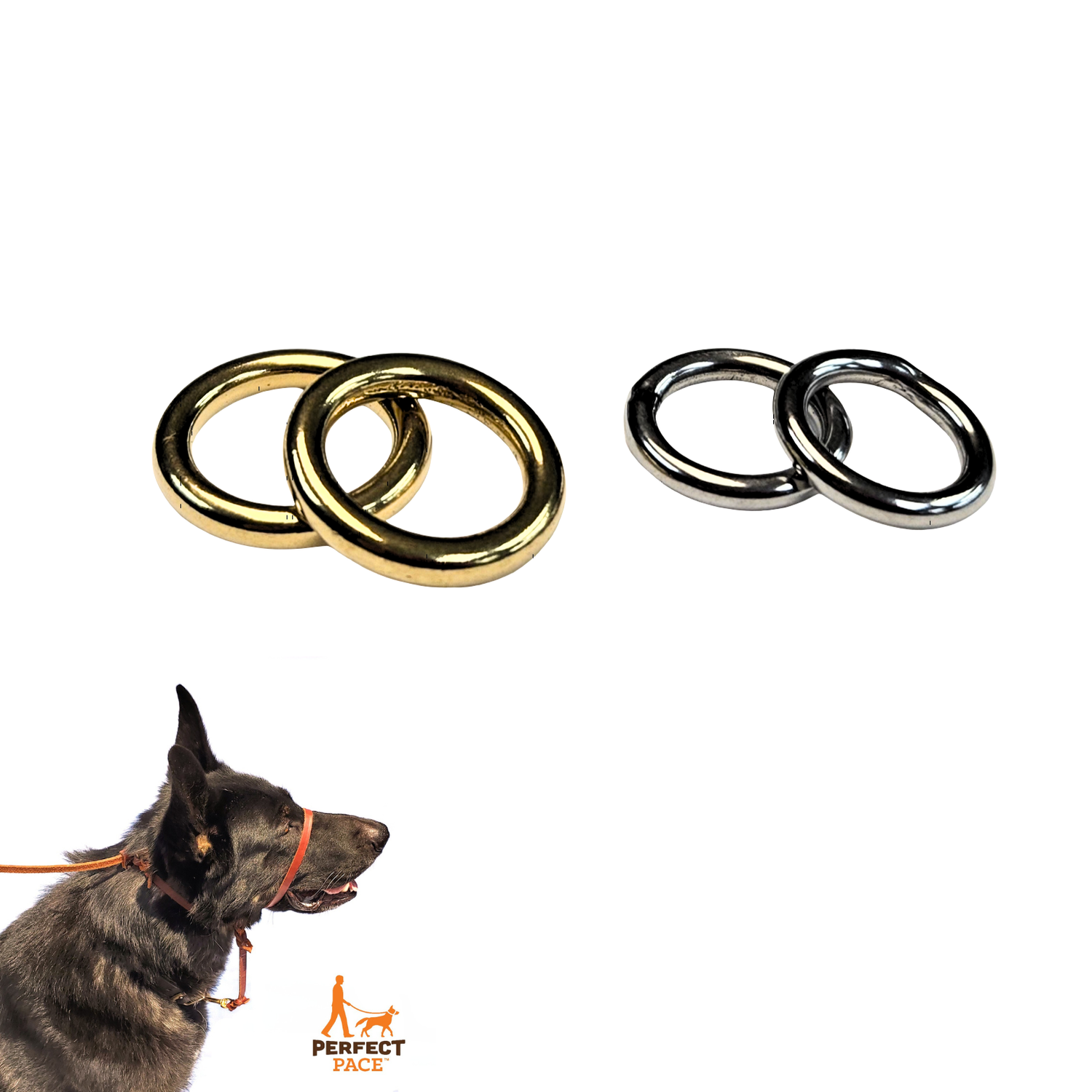 Spare Chin Rings for Perfect Pace - Set of 2 metal or rubber