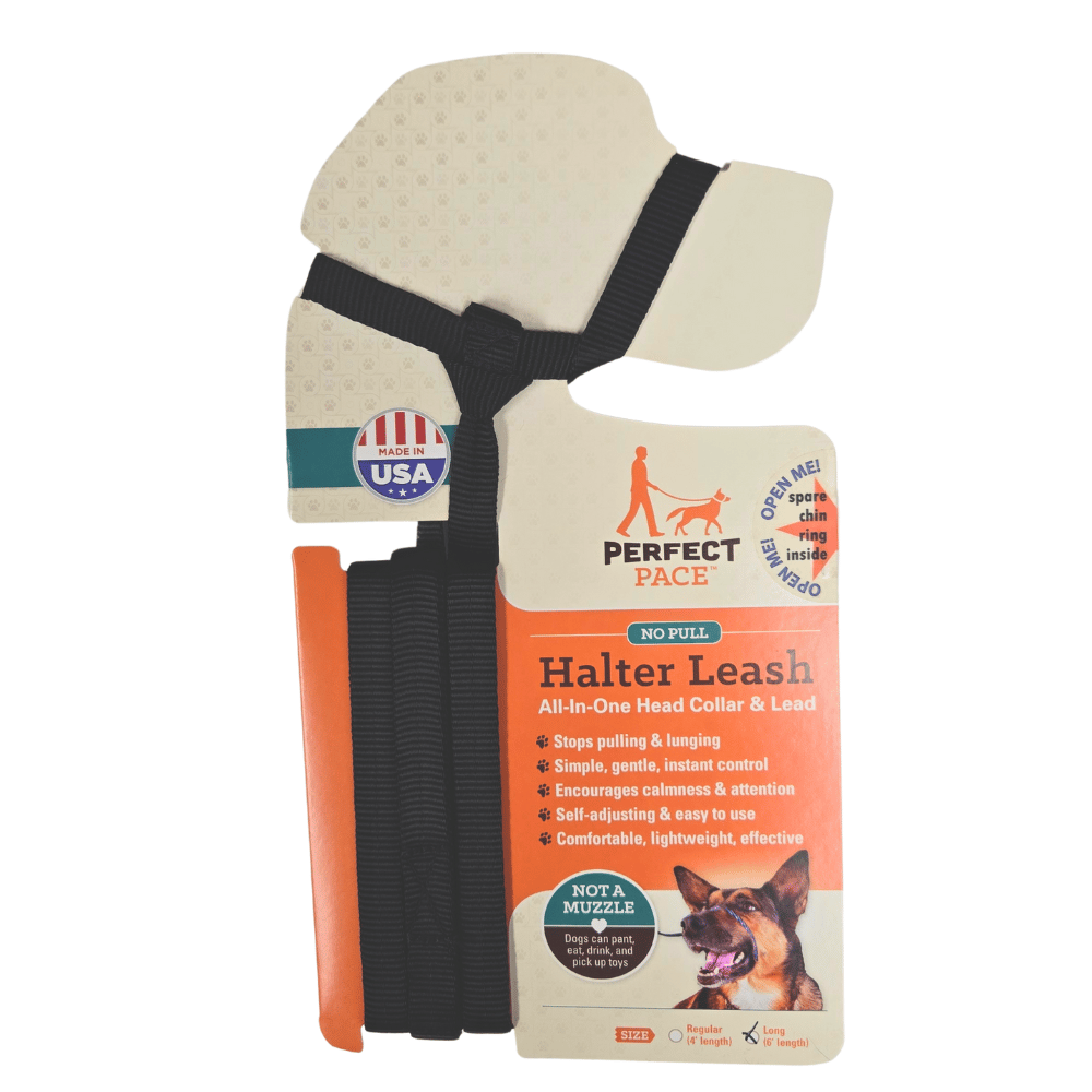 The Smooth Nylon Perfect Pace™ NO-PULL Head Collar & Halter Leash
