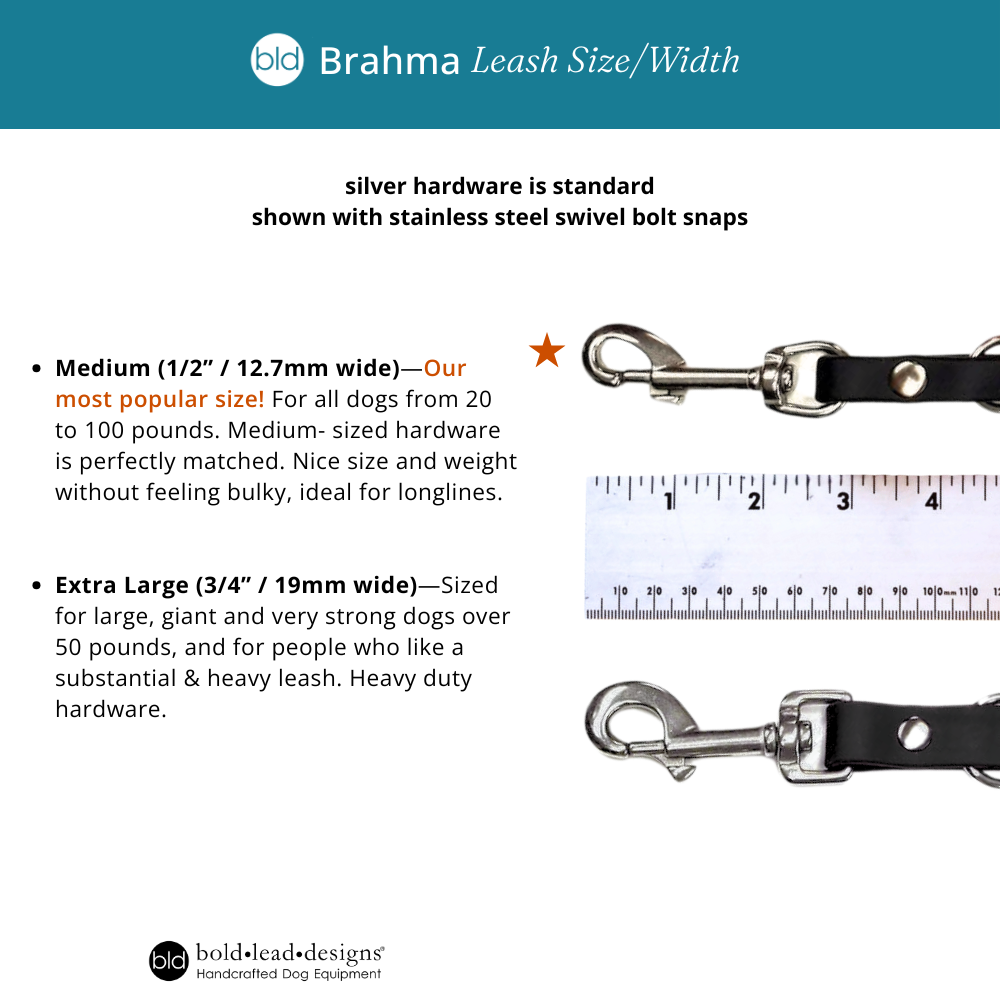 Guide Dog Lead in vegan Brahma soft grip