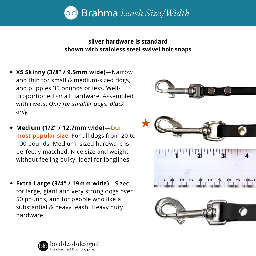 Weatherproof Leashes - Brahma soft grip (4ft, 5ft, 6ft, 8ft)