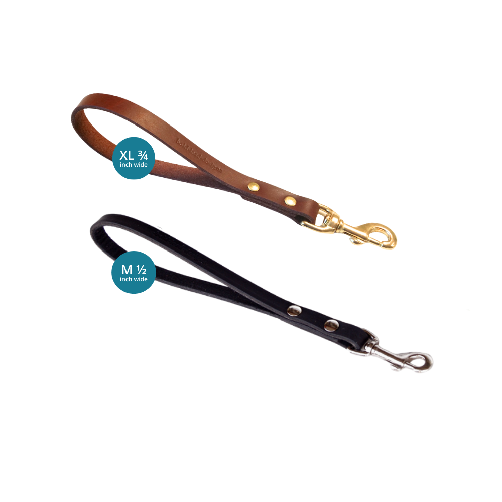 Traffic Lead - Short Leather Leash