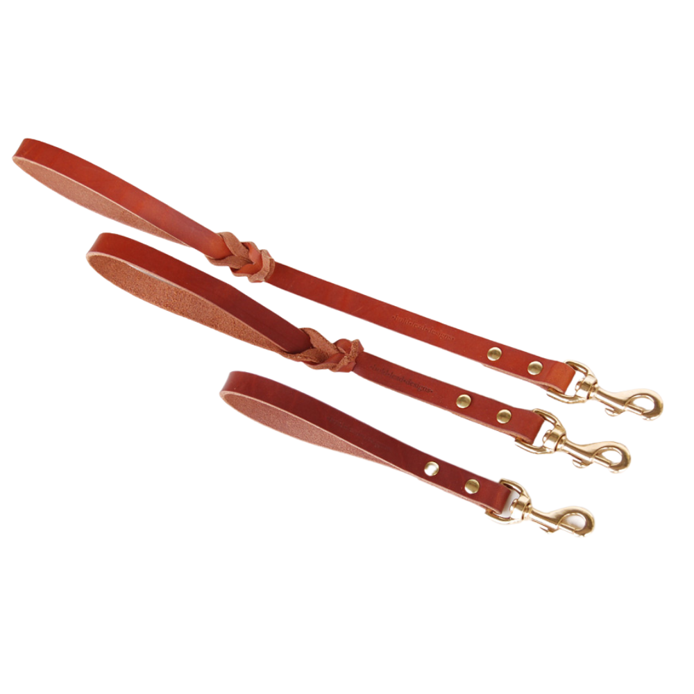 Traffic Lead - Short Leather Leash