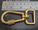XXL 1 inch locking carabiner snap next to ruler for sale