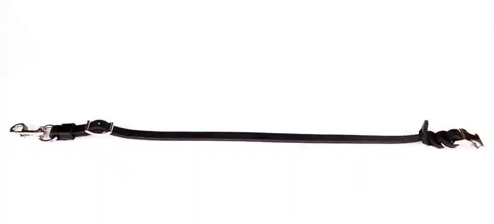 black detachable leash on a white background