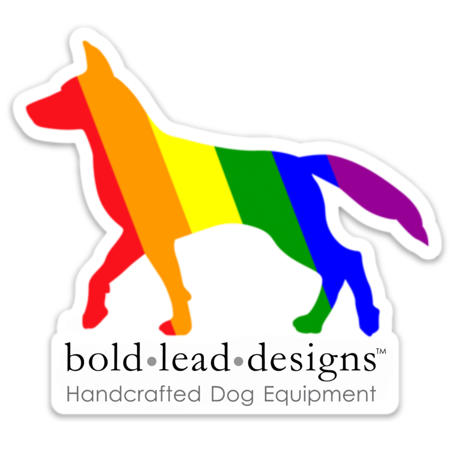 Sticker: Pride Dog (3 inch die cut)