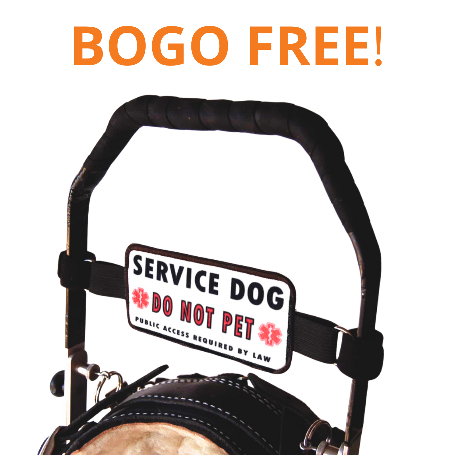 Banner Badge for Service Dogs (MSH rigid handle only)