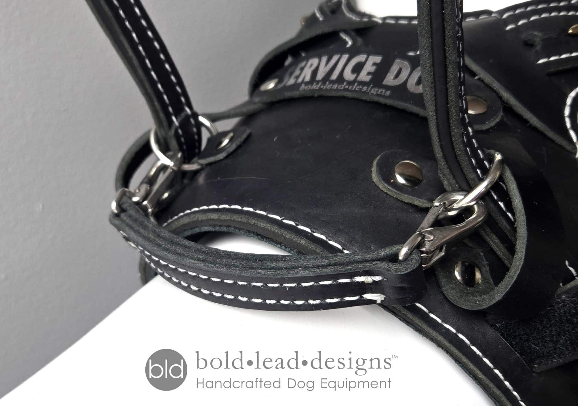 Short Grab Handle for harness, clip-on style (indicate color