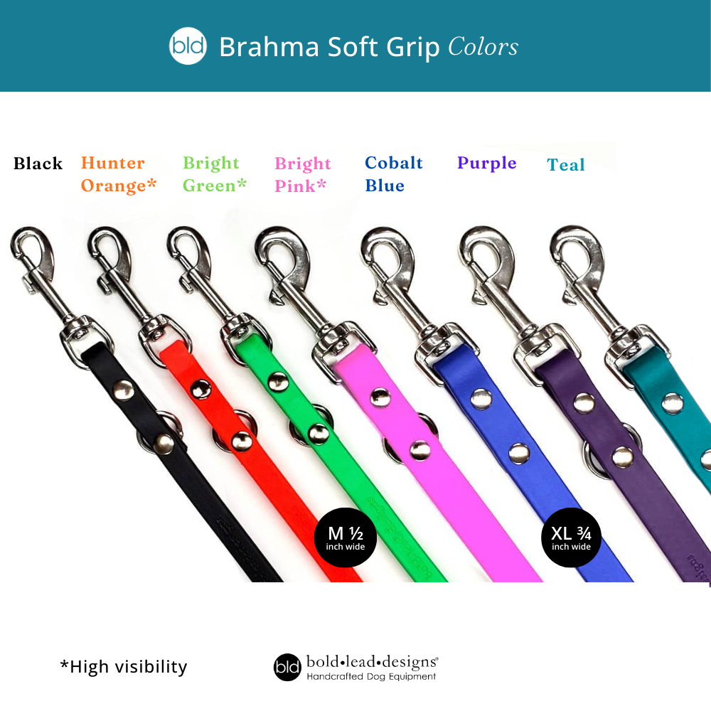 Weatherproof Leashes - Brahma soft grip (4ft, 5ft, 6ft, 8ft)
