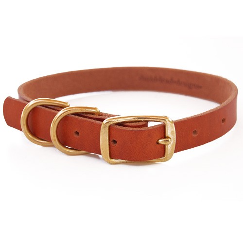 BLD's Double D-ring Leather Dog Collar